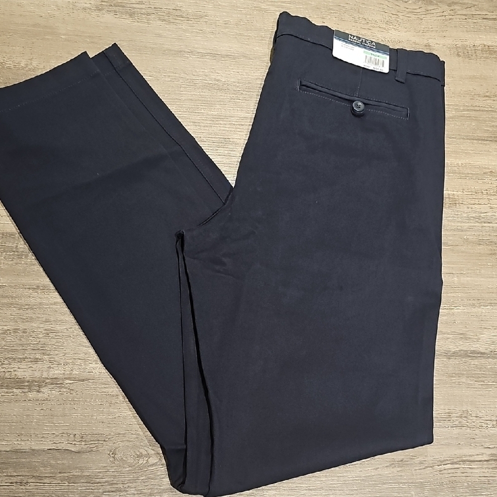 Nautica Men's Dark Blue Dress Pants